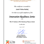 Certificate of "Innovation Readiness Series"